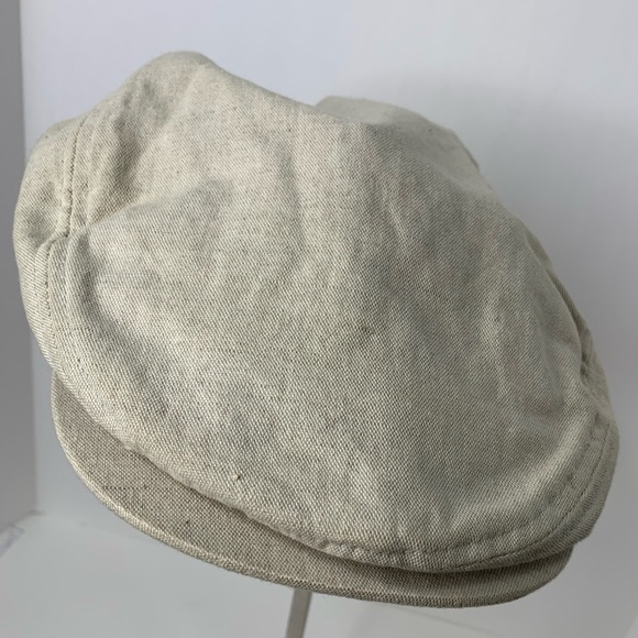 3/$10 Men's Cotton Khaki Flat Summer Newsboy Hat - Picture 3 of 11